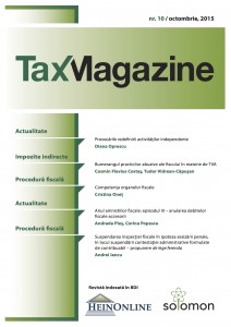 Tax Magazine nr. 10/2015